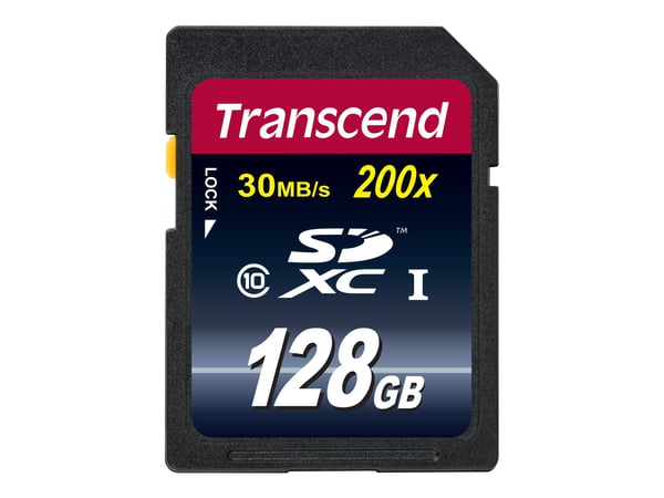 Transcend Premium - Flashminnekort - 128 GB - Class 10 - SDXC