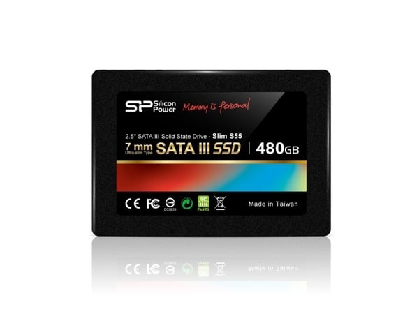 SILICON POWER Slim S55 - SSD - 480 GB - intern - 2.5" - SATA 6Gb/s