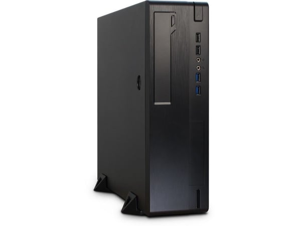 Inter-Tech IT-502, Työpöytä, PC, Musta, mikro ATX, Mini-ITX, 1U, Yläreuna