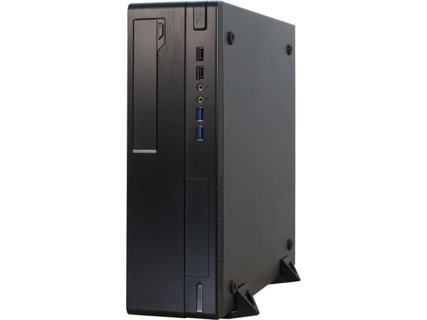 Inter-Tech IT-502, Työpöytä, PC, Musta, mikro ATX, Mini-ITX, 1U, Yläreuna