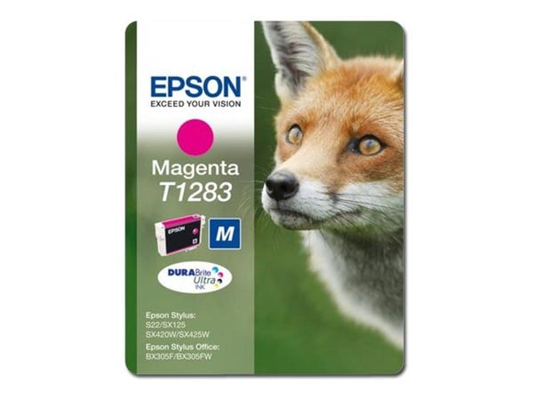 Epson Fox Singlepack Yellow T1284 DURABrite Ultra Ink, Keltainen, Väriainepohjainen muste, 1 kpl