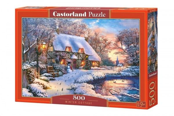 Castorland Winter Cottage 500 pcs, 500 kpl, Maisema, 9 vuosi/vuosia