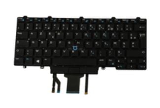 DELL W93F7, Tangentbord, Fransk, Tangentbord med bakgrundsbelysning, DELL, Latitude E5450, E7450
