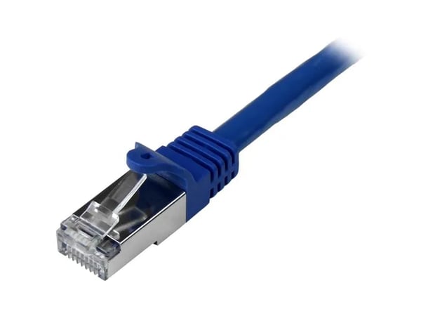 Startech 1m CAT6 Ethernet Cable, 10 Gigabit Shielded Snagless RJ45 100W PoE Patch Cord, CAT 6 10GbE SFTP Network Cable w/Strain Relief, Blue, Wirin...