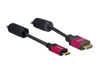 Delock - HDMI-kabel - HDMI hann til 19 pin mini HDMI Type C hann - 3 m