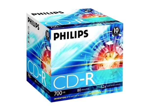 Philips - 10 x CD-R - 700 MB (80 min) 52x - CD-eske