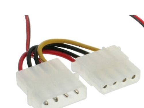 InLine 33344A, 0,3 m, 3-pinners, 2 x Molex (4-pinners), flerfarget