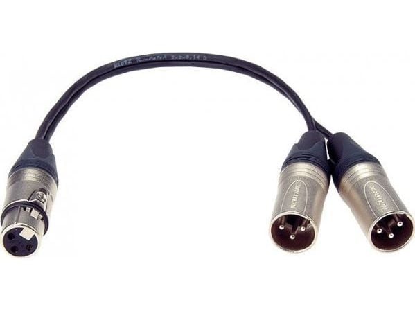 Klotz XLR - XLR x2 kaapeli 0.1m musta