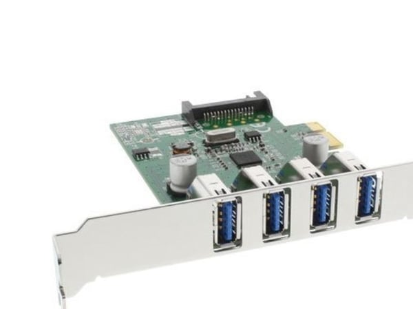 InLine 76661C, PCIe, USB 3.2 Gen 1 (3.1 Gen 1), Lavprofil, 5 Gbit/s, 90 mm, 1,31 mm