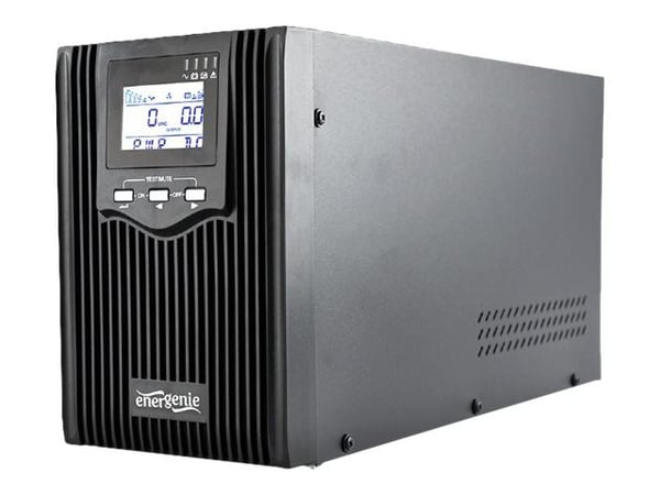 EnerGenie EG-UPS-PS2000-02 - UPS - AC 220 V - 1600 Watt - 2000 VA - 9 At - USB, RJ-45 - lähtöliitännät: 3 kappaletta