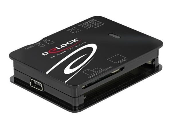 Delock - Kortleser (MMC, SD, xD, microSD, MS Micro, CFast Card) - USB 2.0