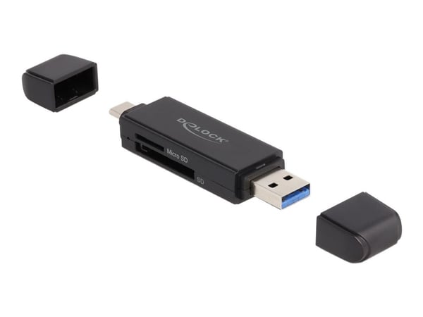 Delock - Kortleser (SD, miniSD, RS-MMC, TransFlash, MMCmobile, microSD, MMCplus, MMCmicro, microSDHC, SDXC, microSDXC, MMC II, TurboSD, Turbo miniS...