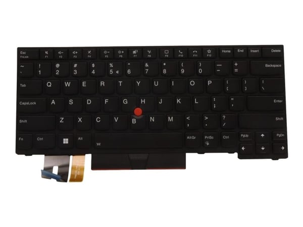 Sunrex - Erstatningstastatur for bærbar PC - med Trackpoint, UltraNav - bakbelysning - QWERTY - Engelsk - Europa - svart - FRU - for ThinkPad P14s ...