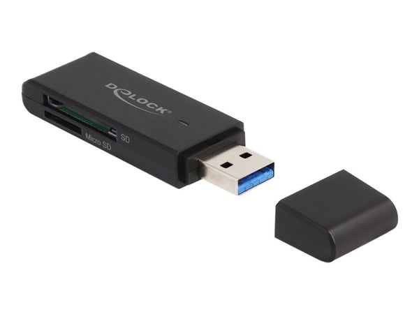 Delock - Kortleser (SD, miniSD, RS-MMC, TransFlash, MMCmobile, microSD, MMCplus, MMCmicro, microSDHC, SDXC, microSDXC, MMC II, TurboSD, Turbo miniS...