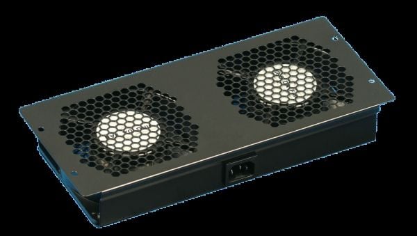 Deltaco SA.6502.0101, Viftepanel, Innebygd vifte, Stål, Sort