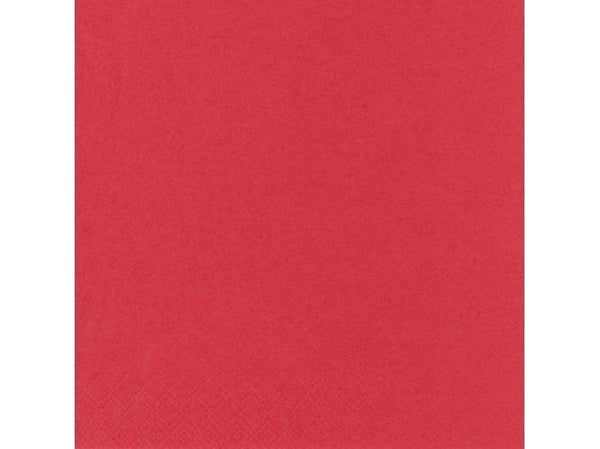 Servietter Papstar 33x33 cm røde - (250 stk.)
