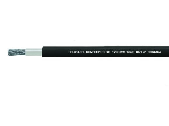 HELUKABEL HELU KOMPOSPEED 600 1x1660290, Lågspänningskabel, Svart, Polyvinylklorid (PVC), Polyvinylklorid (PVC), Koppar, 1x16 mm ²