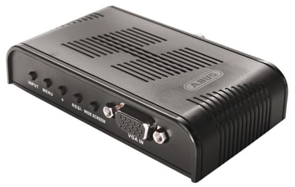 ABUS TVAC20001, Svart, 1600 x 1200 piksler, NTSC, PAL, Composite + S-Video, VGA, 12 V