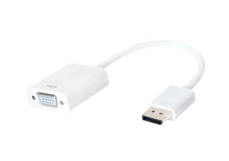 LogiLink - VGA-adapter - DisplayPort (hann) til HD-15 (VGA) (hunn) - 15 cm - formstøpt - hvit