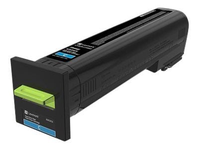 Lexmark - Ekstra høy ytelse - cyan - original - tonerpatron LCCP, Lexmark Corporate - for Lexmark CX825de, CX825dte, CX825dtfe, CX860de, CX860dte, ...
