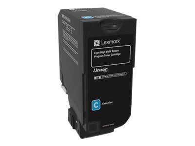 Lexmark - Høy ytelse - cyan - original - tonerpatron LCCP, LRP - for Lexmark CS725de, CS725dte
