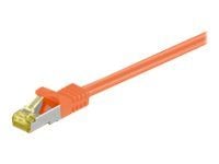 MicroConnect - Nettverkskabel - RJ-45 (hann) til RJ-45 (hann) - 15 m - SFTP, PiMF - CAT 7 - uten hindringer - oransje