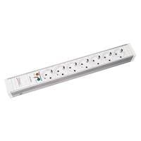 Bachmann 7x Schuko, 2m, 2 m, Tyyppi F, Muovi, Harmaa, Muovi, 7 AC-pistorasia(a)