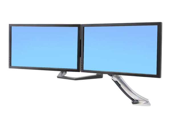 Ergotron - Monteringssett (håndtak, dobbel skjermfeste) - for 2 LCD-skjermer - svart - skjermstørrelse: 17"-24" - for P/N: 45-353-026