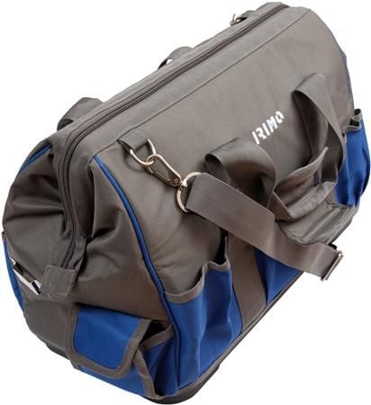 Irimo verktøykasse med glidelås - 10 ytre og 14 indre lommer - 420x240x300mm - hard bunn