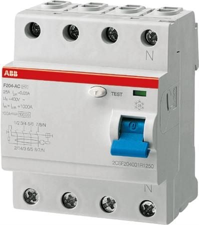 ABB 2CSF204101R1400, Vikavirtasuoja, Tyyppi A, 230 - 400 V