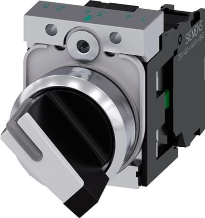 Siemens 3SU1150-2BF60-1BA0, Metalli, Musta, Metallinen, 104 g, 50 mm, 30 mm, 100 mm