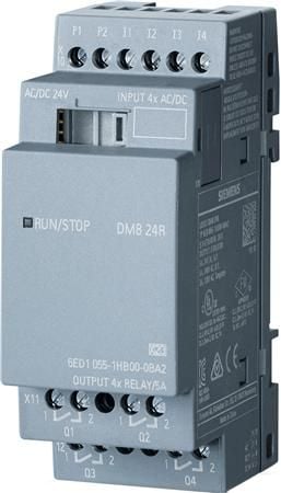 Siemens LOGO! DM8 24R 0BA2 PLC-laajennusmoduuli 24 V/DC 24 V/DC