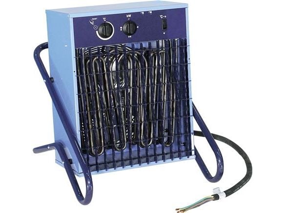 EL-BJØRN Varmeblæser VF7, 7 kW, transportabel.440 V/60 Hz, IP44. Leveret med 2 mtilslutningskabel.