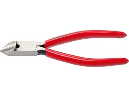 FRIEDRICH Elektronik spetstång 45° 150 mm med PVC-isolerat handtag, fjäder