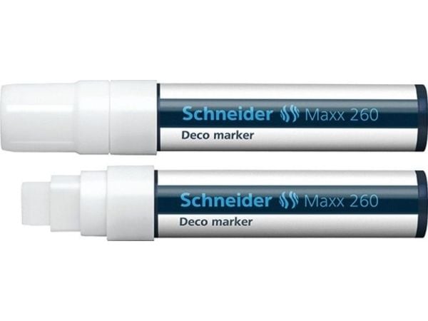 Schneider Maxx 260 - Markering - vit - vattenbaserat vätskekalk - 2-15 mm