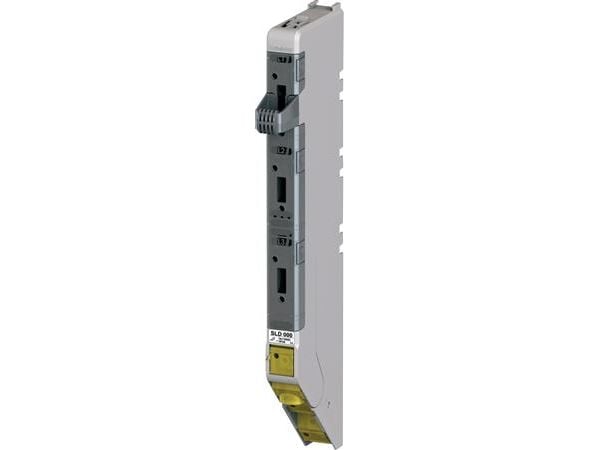 ABB SLD 000 3-polede sikringsafbryderliste DIN 000 til Kabeldon, 1-afgang 100A NH000, 3 moduler. Nul klemme bestilles særskilt.