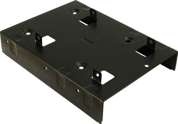 Inter-Tech Mounting frame - Uttagbar harddiskramme - 2.5" - 3.5" to 2 x 2.5" - svart