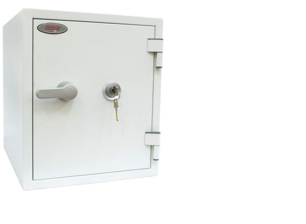 Phoenix Safe Co. FS1282K, Frittstående safe, 25 l, Hvit, Nøkkel, Stål, Gulv