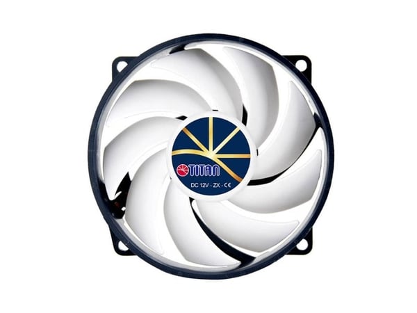 Titan TFD-9225H12ZP/KE(RB), Vifte, 9,2 cm, 270 RPM, 2700 RPM, Sort, Hvit