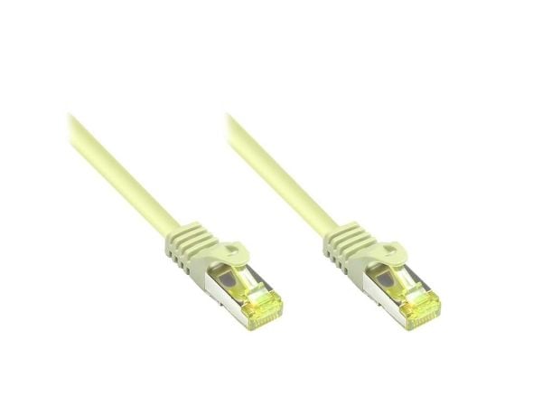 RJ45 liitäntäkaapeliCat.7 raakakaapelilla ja Snap-in korvakkeella (RNS®), S/FTP, PiMF, halogeeniton, 600MHz, OFC, harmaa, 2m, Good Connections® (80...