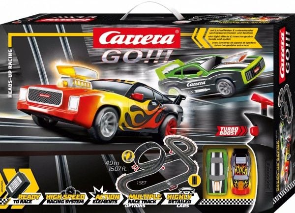 Carrera GO!!! Heads-Up Racing, Racingkjøretøy og banesett, 6 år, Flerfarget