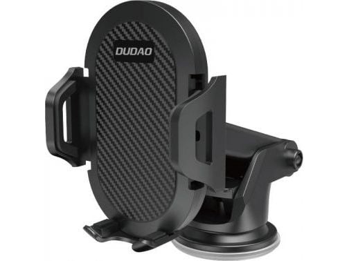 Dudao F2S Upgrade sammenfoldelig sugekops telefonholder Sort