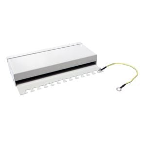 LogiLink NP0017A, Cat6, Telinekiinnitys, 1U, Harmaa, Terästä, RoHS