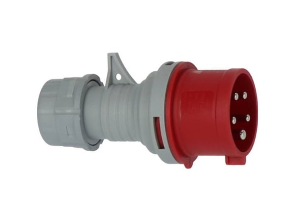 Brennenstuhl 1081030020, Harmaa, Punainen, 5P, Muovi, IP44, 400 V, 16 A