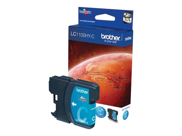 Brother LC1100HYC - Høy ytelse - cyan - original - blekkpatron - for Brother DCP-6690CW; Justio MFC-5890CN
