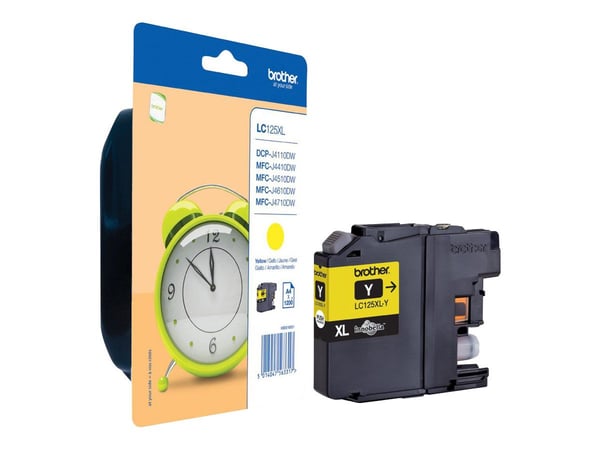 Brother LC125XLY - Super High Yield - gul - original - blekkpatron - for Brother DCP-J4110DW