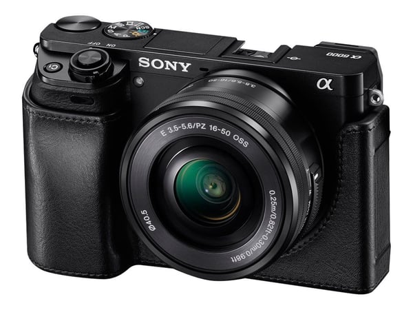 Sony LCS-EBE - Kameralaukun pohja kameralle - polyuretaani - musta - a6000; a6300; a6400 - kameraan