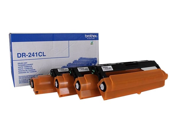 Brother DR241CL - Sort, gul, cyan, magenta - original - tromlekit - for Brother DCP-9015, 9020, 9022, HL-3140, 3150, 3152, 3170, 3172, MFC-9140, 91...