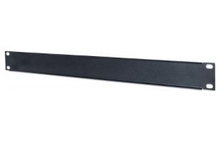 Intellinet 19" Blank Panel, 1U, Black - Tomt panel - svart, RAL 9005 - 1U - 19"