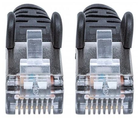 Intellinet 7.5m Cat6 S/FTP, 7,5 m, Cat6, S/FTP (S-STP), RJ-45, RJ-45, Sort
